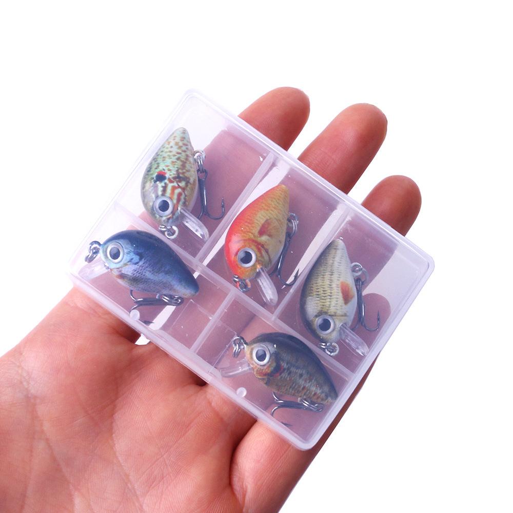 Mikro Köder 1.5G Mini Chubby Köder Set - Künstlicher Fischköder für Angelausrüstung