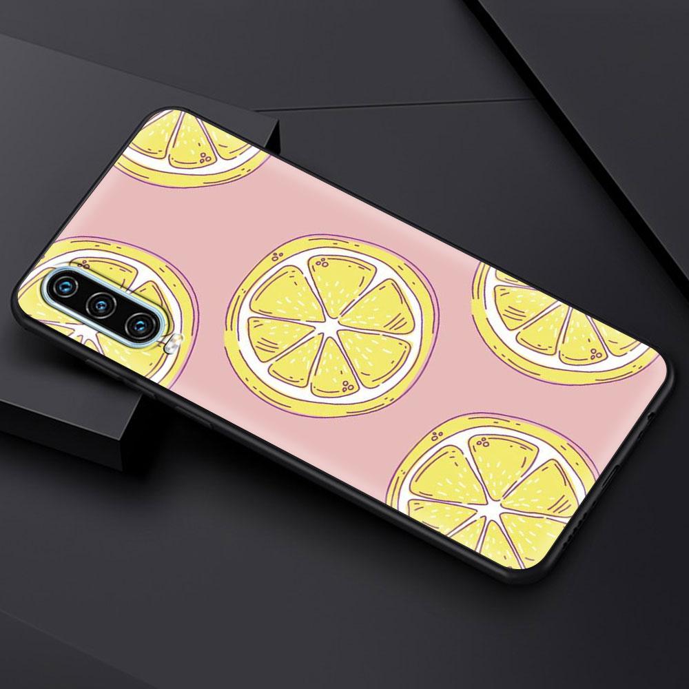 Mediterranean Lemon Soft Phone Case For Huawei P30 Lite P50 Pro P20 P40 Lite E P Smart Z 2021 Y6 Y7 Y9 2019 Y6p Y9s Y7a Cover