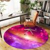 1pc galaxy space Round Chair mat Area Rug - Non-Slip, Floor Mat for Office, Bedroom, and Indoor Decor c1118207