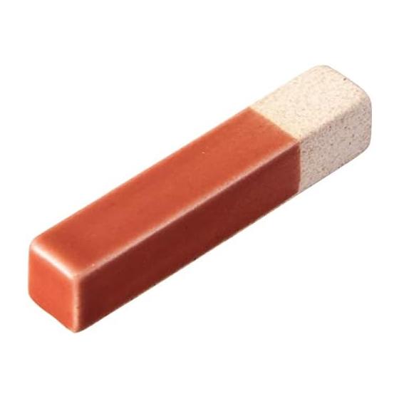 Kawai Haze Chopstick Rest, Red, 1x1x5.3cm, Made in Japan, Nuance Color, Ceramic, Simple, Rectangular