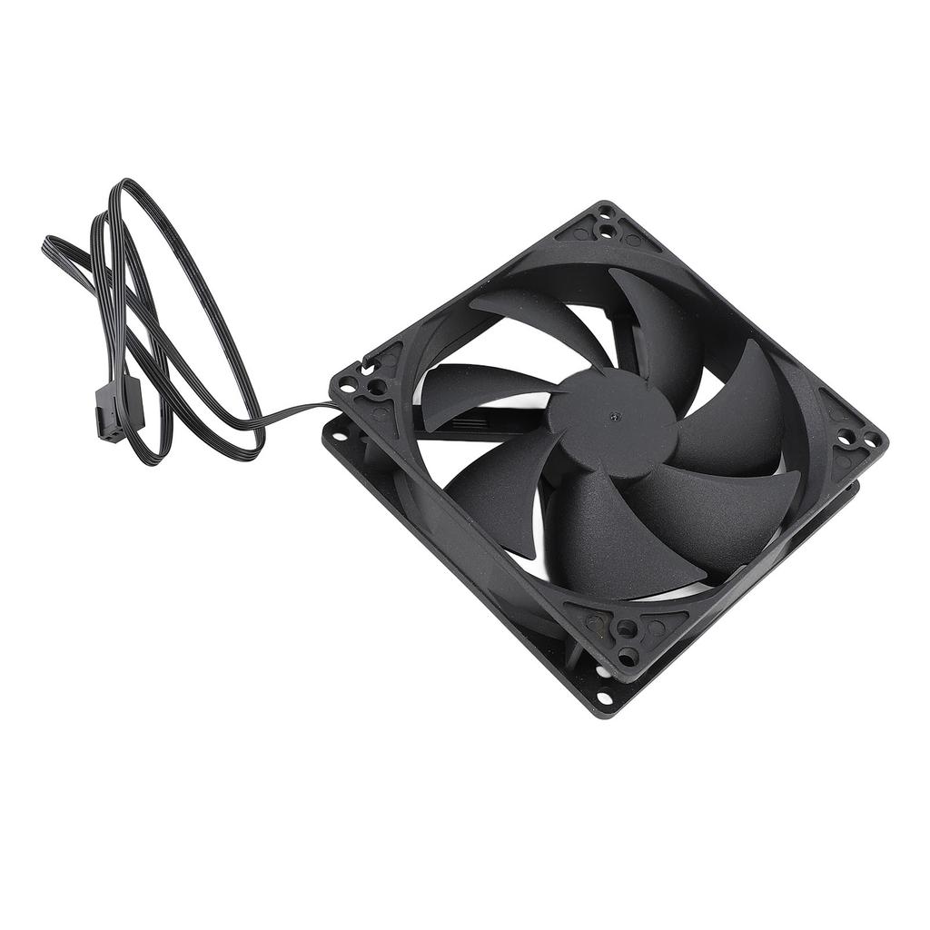 PWM Case Fan 100mm Dual Ball Intelligent Temperature Control 1800RPM High Speed Low Noise 4PIN Computer Case Cooling