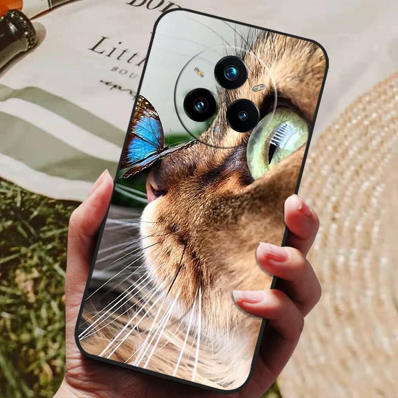 Realme 14 Pro Plus Kılıfı Yumuşak TPU Silikon Arka Kapak Realme 14 Pro + Telefon Kılıfları Realme 14x 5G Global Sevimli Karikatür Kılıf