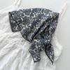 New cashew flower cotton square scarf Japanese floral literary and retro scarf spring, summer and autumn decorative headband headscarf