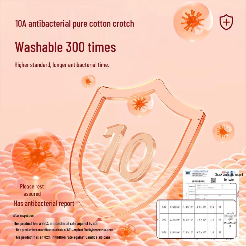 Audiffren Women's 100% Pure Cotton Antibacterial Briefs