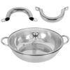 6 Pcs Stainless Steel Pipe Pot Ear Accessories Replacement Handle For Steaming Pan Side Handle Nonskid Metal Pot Ears Kitchen