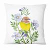Painted Flower, Bird and Butterfly Decorative Pillowcase Living Room Office Ornaments Home Pillowcase