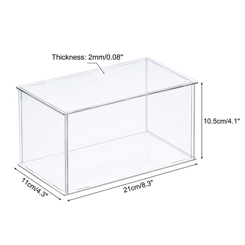 Acrylic Display Case for Collectibles Figures Toys Clear Plastic Box Cube Storage Box Assemble Dustproof Protection Showcase
