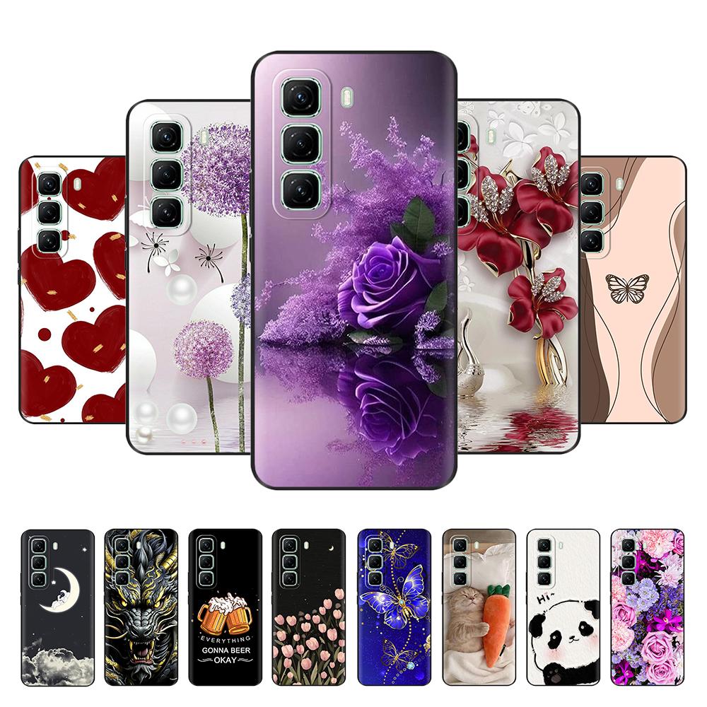For Infinix Hot 50 5G 4G Case Cute Panda Pattern Silicon Back Cover For Infinix Hot 50 Pro Phone Case For Infinix Hot50 Pro Plus