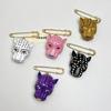 Elegant Enamel Leopard Head Brooch For Women Luxury Vintage Queen Style Pin Accessory Daily Party Accessory