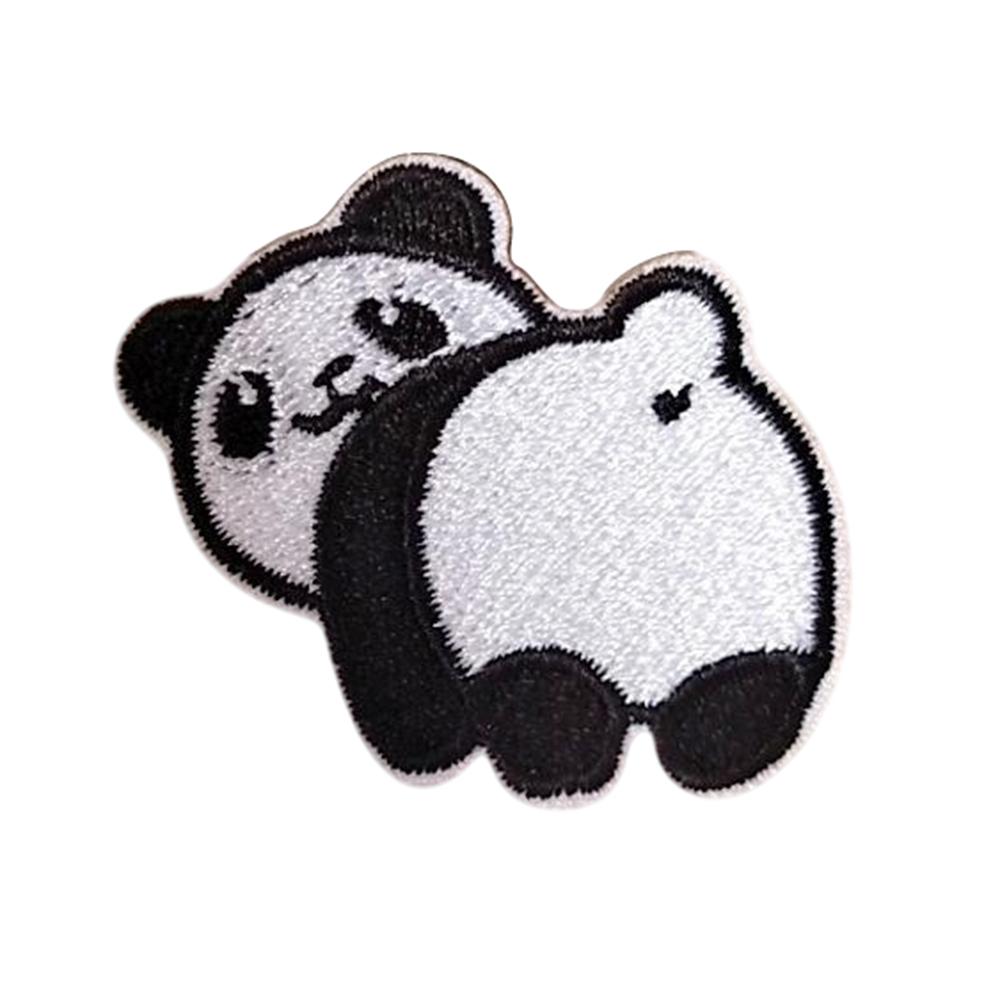 Cute Cartoon Turning Animal Embroidered Patches Creative Self-Adhesive Appliques DIY Craft Decorations