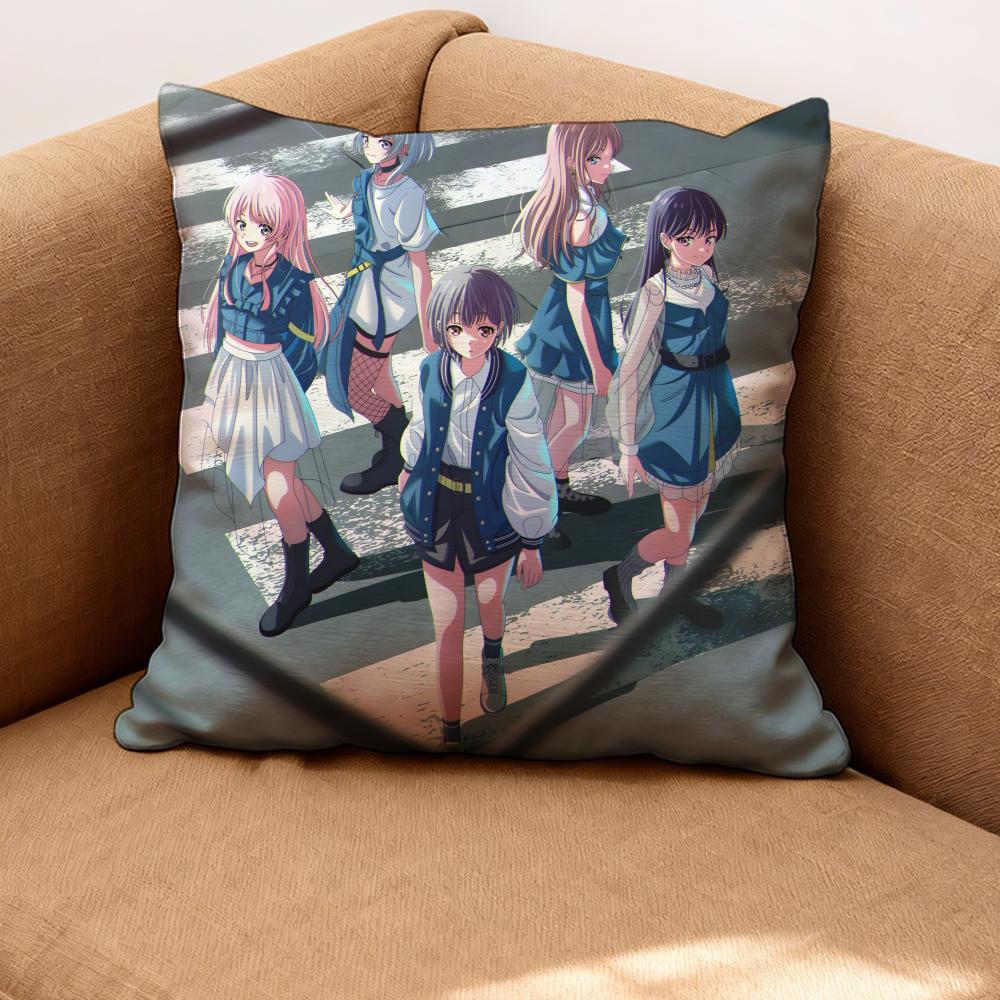 

BanG Dream! It s MyGO Cushion Cover Premium Comfort Reversible Pillow Cove -Two in One Design for Any Room & Car Interior 30cmx30cm