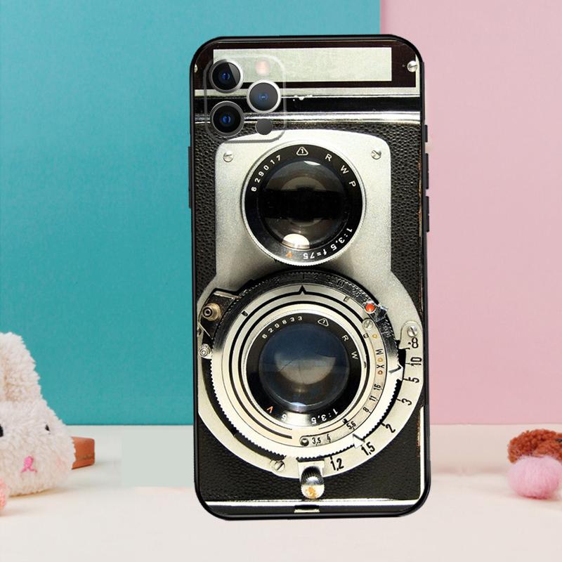 Retro Camera Vintage Phone Case For iPhone 17 Air 16 15 14 13 12 11 Pro Max 12 13 mini 15 16 Plus 16e Cover Coque