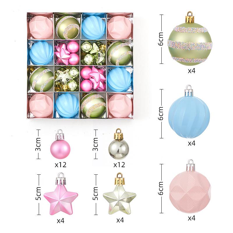 Christmas Decorations 44 Sets Electroplating Painted Balls New Christmas Balls Christmas Tree Pendants Christmas Balls