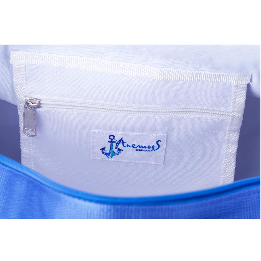 AnemosS Sail Patterned Navy Blue Duffel Bag