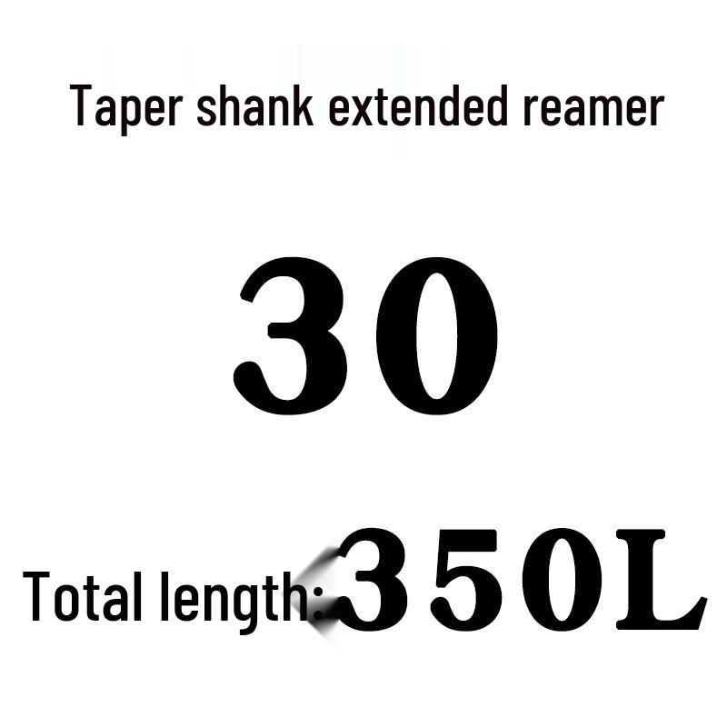 Extra Long High-Speed Steel Taper Shank Machine Reamer for Deep Holes, Sizes 16, 18, 20, 22, 24, 25, 30, 40