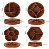New Creative Imitation Vine Weaving Grid Basket Square Handmade Woven Rattan Snack Storage Tray 10 Styles Fruit Cake Platter