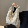 Lace Tote Bag With Magnetic Closure For Casual Daily Use