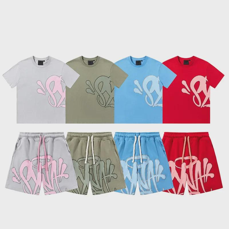 Syna World Summer Cotton Tracksuit: Loose Round Neck T-Shirt & Casual Shorts