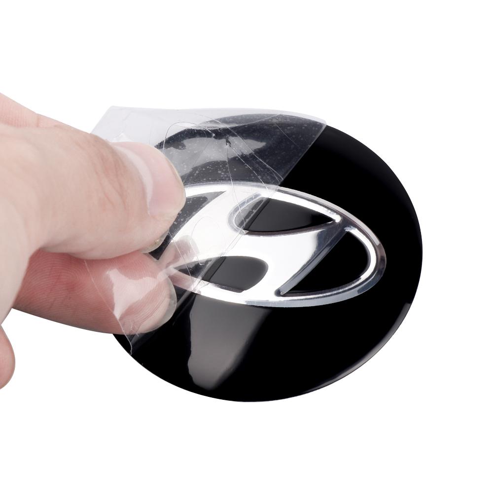 4Pcs 56MM Car Styling Aluminum Wheel Center Hub Cap Stickers For Hyundai Accent Tucson Solaris Sonata I20 Elantra Sonata Santafe