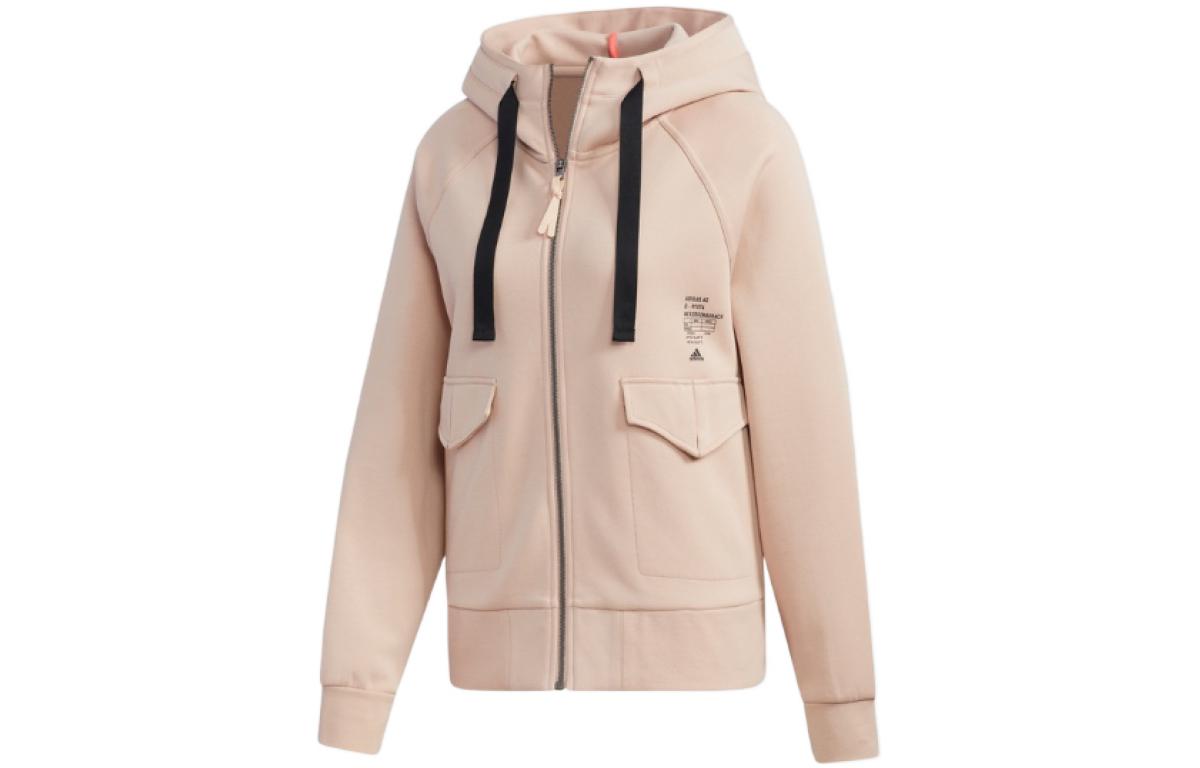 Adidas Jackets Women s Red Pink Hooded Moderate Other HG1783 L