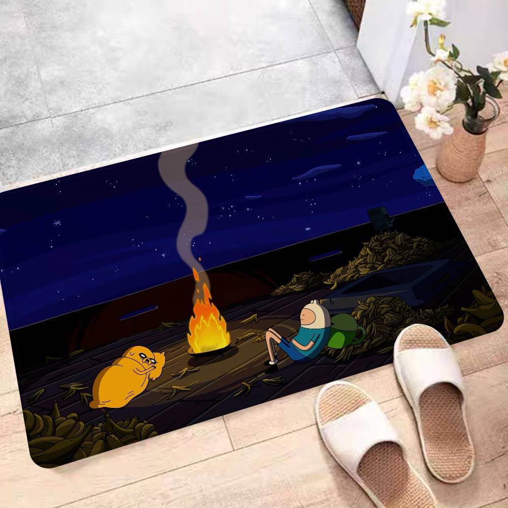 A-Adventure Cartoon T-Time Bathroom Mat Kids Room Bedroom Decoration Balcony Anti-Slip Doormat Living Room Welcome Rug