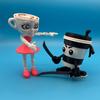 New Tung Tung Tung Sahur Ballerina Cappuccino Action Figure Brainbot Anime Tralalero Tralala Shark Desk Ornament Toys Gifts