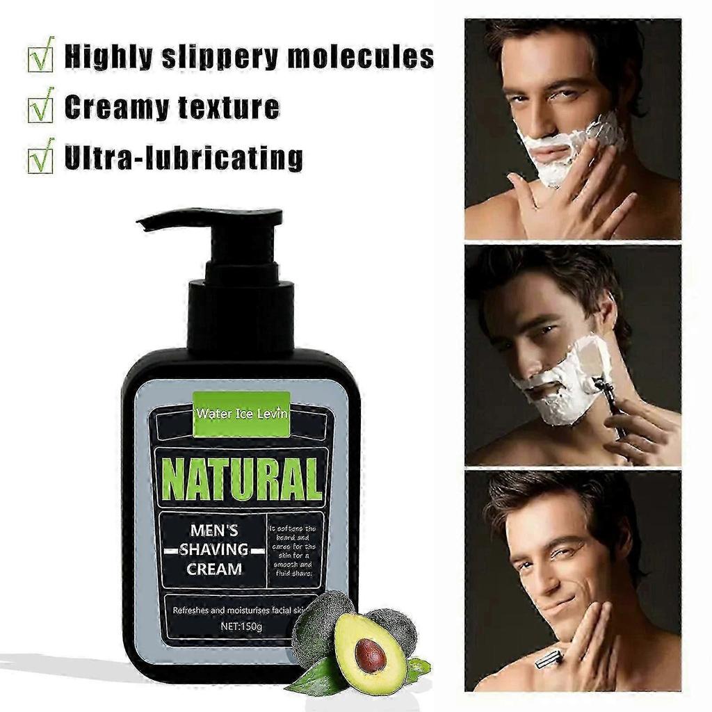 Luxury Natural Shaving Cream For Men, Men's Shaving Cream, Rich Foam, Effectively Softens Beard For Easy Shaving, Gentle For All Beard Types 25-26
