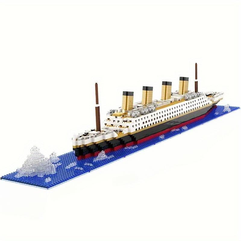 Non-Toxic Titanic Micro Building Blocks Diy Assembled Boat Model Building Blocks Toy Cruise Ornaments Educational Handmade Model