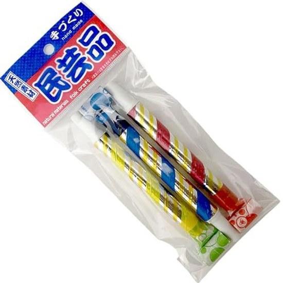 Whistle set 3 makibue folk toy makitori piropiro flute pihyara winding festival good luck charm nostalgic old Showa era Year party year-end event