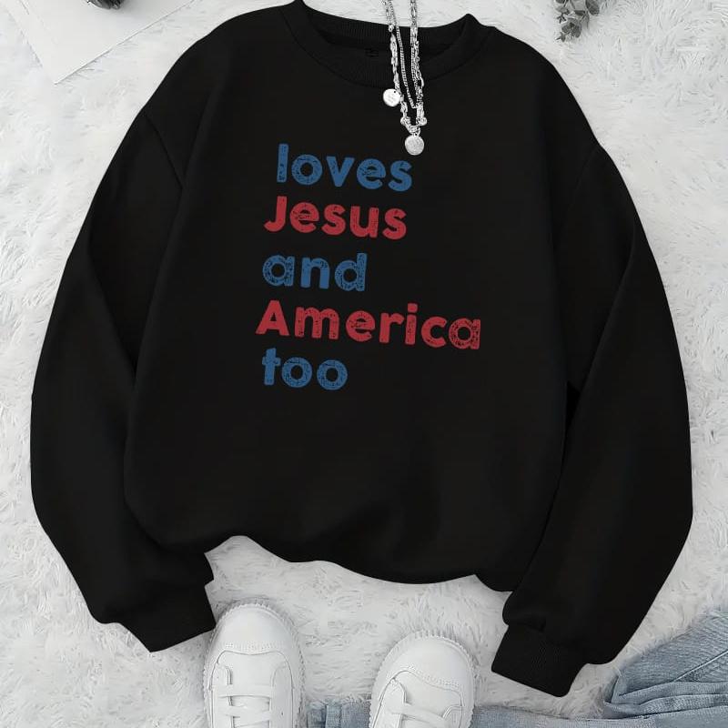 Women s Casual Printed Crew Neck Sweatshirt, Breathable Fabric & Versatile S