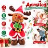 Swinging Motion Christmas Musical Plush Toy Dancing Christmas Doll  Christmas Table Decor
