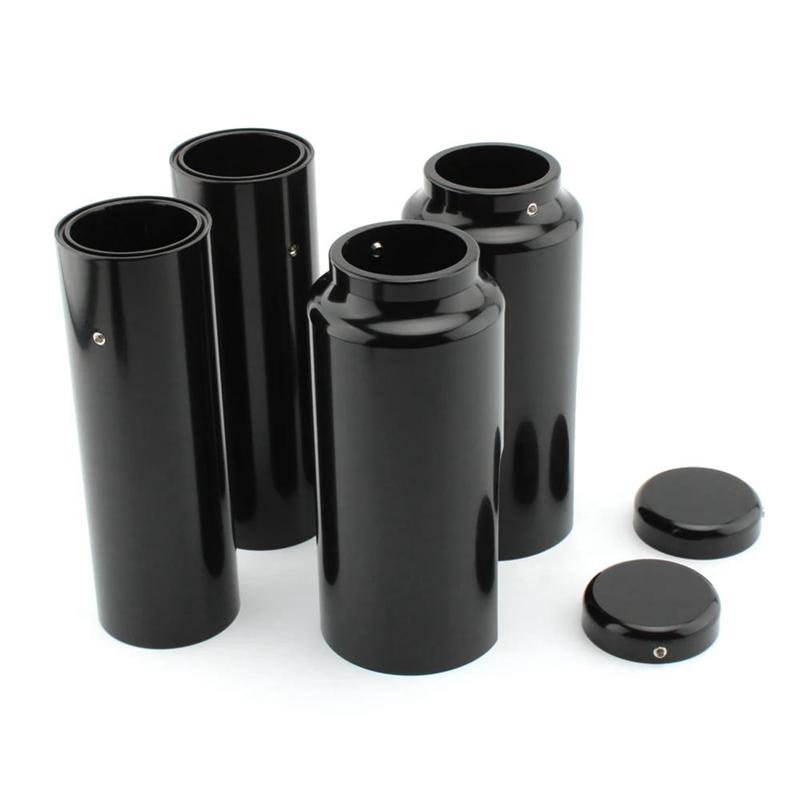 Upper Lower Fork Cover Tubes And Caps Kit Compatible With For  Davidson Dyna FXD 2006-2017