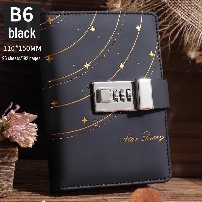 Minimalist Lock Diary & Notebook with Invisible Combination Closure for Students & Professionals