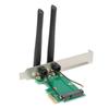 Mini PCIE To PCIE Adapter Card Wireless Wifi Desktop Computer Network Converter(2DB Antenna )
