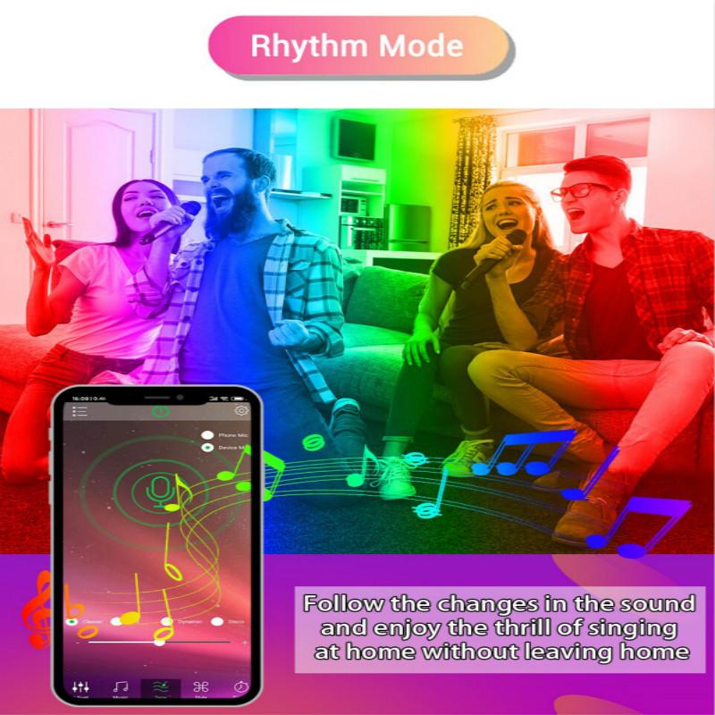 5/4/3M Bluetooth LED Streifen Licht Smart RGB Led Lichter Zimmer Dekor Keine Wasserdicht Diode Flexible Band Controll + Adapter