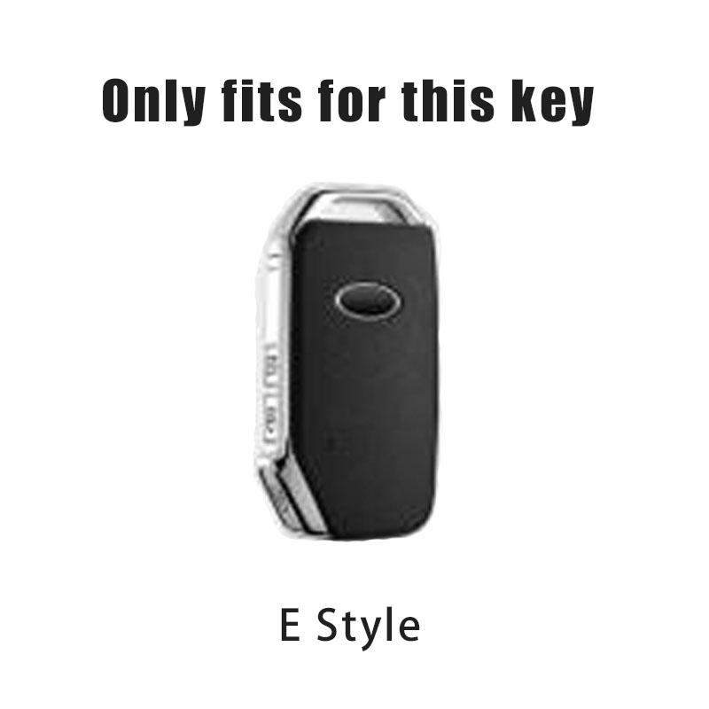 Leather Car Key Case Cover Shell For KIA Sportage R GT Stinger Sorento Ceed Cerato Forte Niro Soul Telluride Protector Keyless