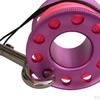 Scuba Diving Finger Reel Guide Spool 15m Line Dual Ended Snap - Gray
