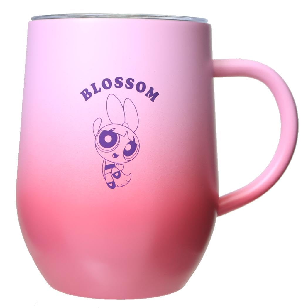 

Marimo Craft Powerpuff Girls Blossom Stainless Steel Mug with Gradient x Lid, 79 H111mm, 320ml, MPPG-119