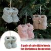 Santa Claus Boots Ornaments Hanging Decorative Ornament Santa Decor Party Pendant Home Claus Christmas A1D6
