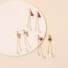 Accessories Autumn and Winter Christmas Fringed Earrings, Fashion Ins European and American Retro Pearl Earrings