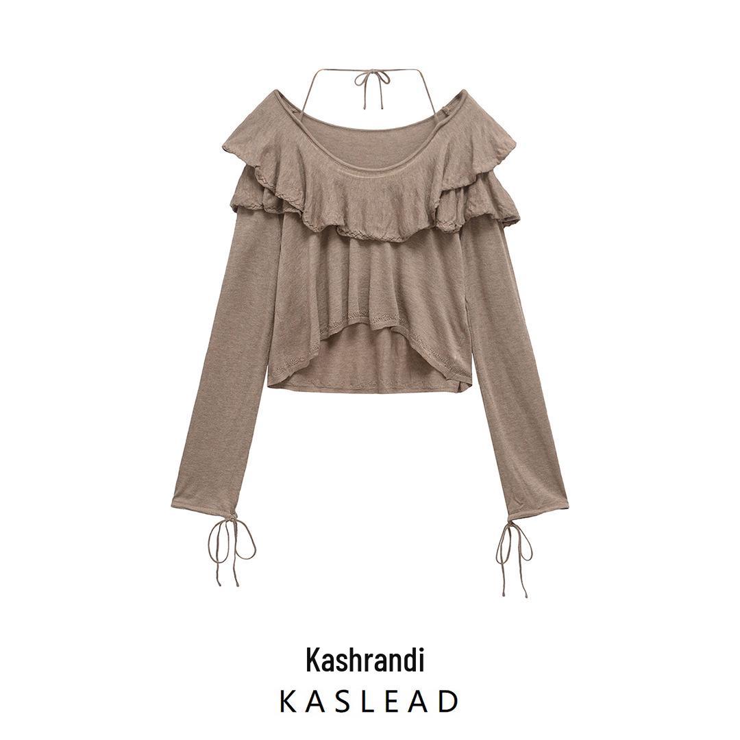 

2025 Spring Women s European & American Style Layered Knitted Sweater M