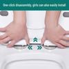 Housse de siège de toilette universelle à installation rapide et à descente lente - Accessoires épais et adaptés à la maison