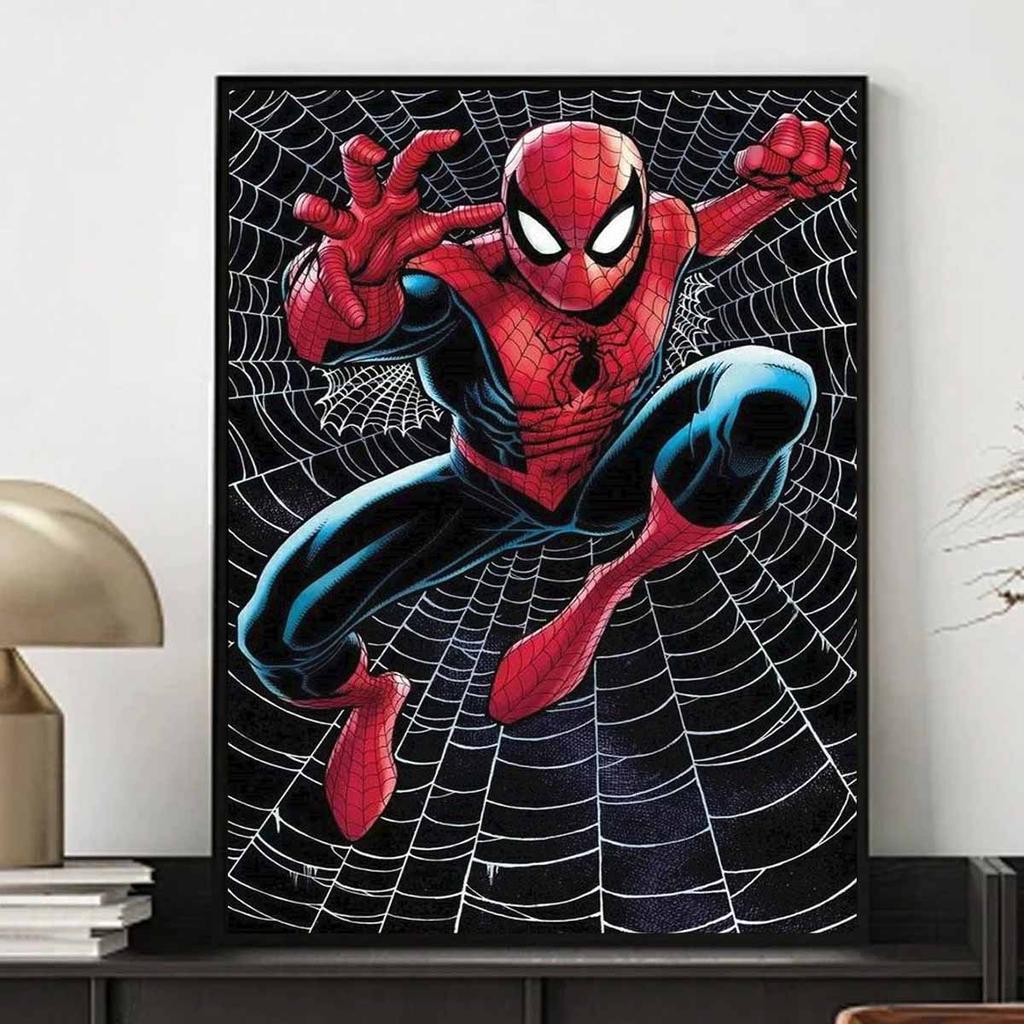 Full Round Diamond Painting "Spider-man" Art Rhinestone Picture Mosaic DIY 5D Cross Stitch Embroidery Home Decoration