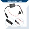 Hihaha Auto FM Antennenverstärker / Auto / Kunststoff Metall / 1 Satz Schwarz