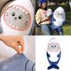 Cute Shark Plush Pillow With Cat Face Stuffed Animal Blue/grey 30/60cm Super Soft Short Plush