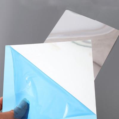 Quadratische gespleißte Aufkleber, selbstklebende Acrylspiegelblätter, Wandaufkleber