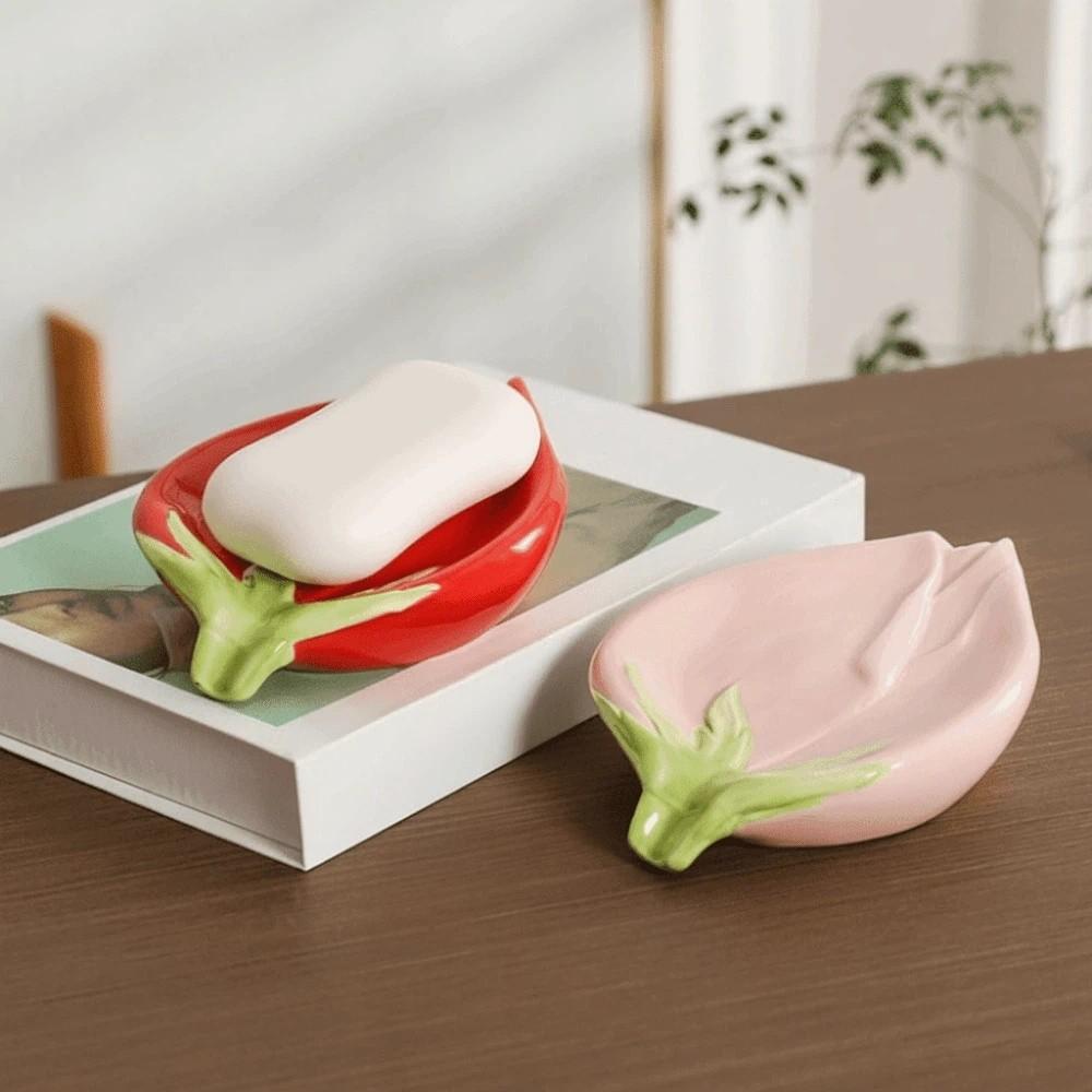 Leaf Shaped Design Soap Drainage Rack Light Luxury Style Draining Soap Holder  Kitchen Sink