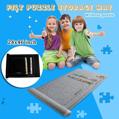 Profesionální až 1500 ks Skladovací podložka na puzzle Roll Up Puzzle Felt 