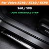 Per Volvo XC40 XC60 XC90 S60 S90 Adesivo Battitacco per Portiera Auto Pellicola Protettiva Antigraffio Impermeabile Striscia di Soglia