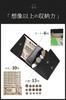 and Thin Genuine Card Coin Leather Folding Mini Black [LS LASIEM] Ultra-Small Slim Men's Bi-fold Wallet, Time-Saving, Compact, Wallet, Small,